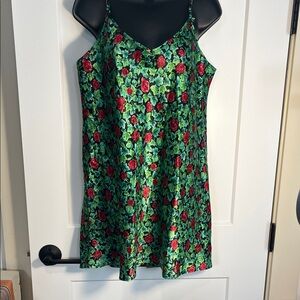 Floral camisole with Red Roses